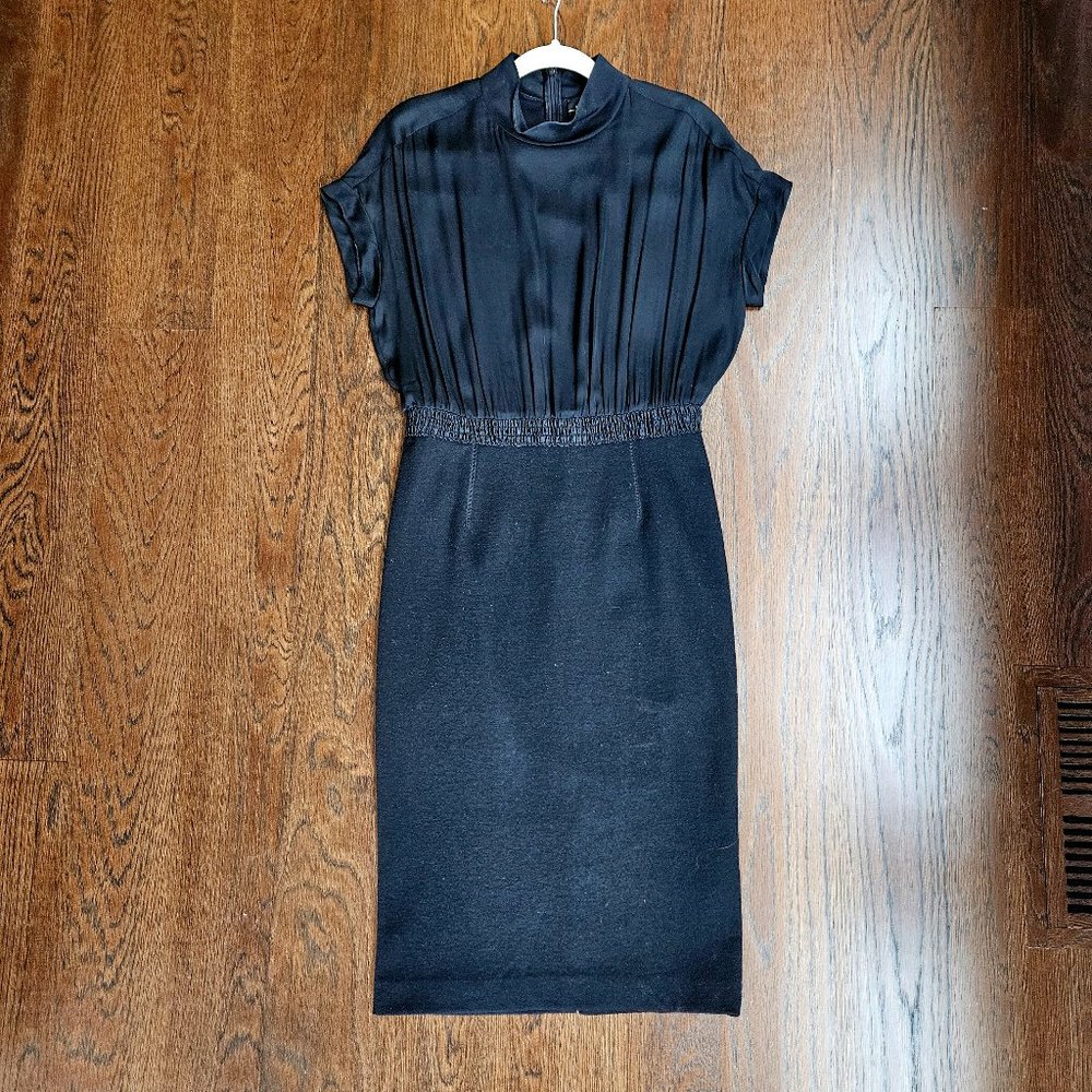 By Malene Birger Walios Stretch Silk and Wool Blend Dress